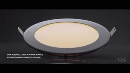 ThinLED Recessed 4" Round Light - White, 9W