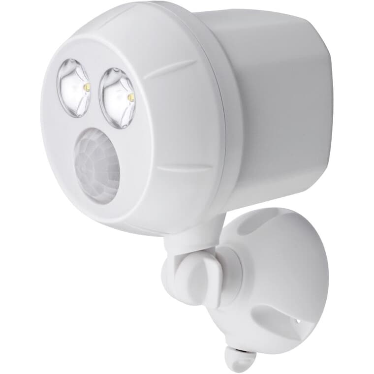 UltraBright Battery Operated Motion Sensor LED Spotlight - White, 300 Lumens