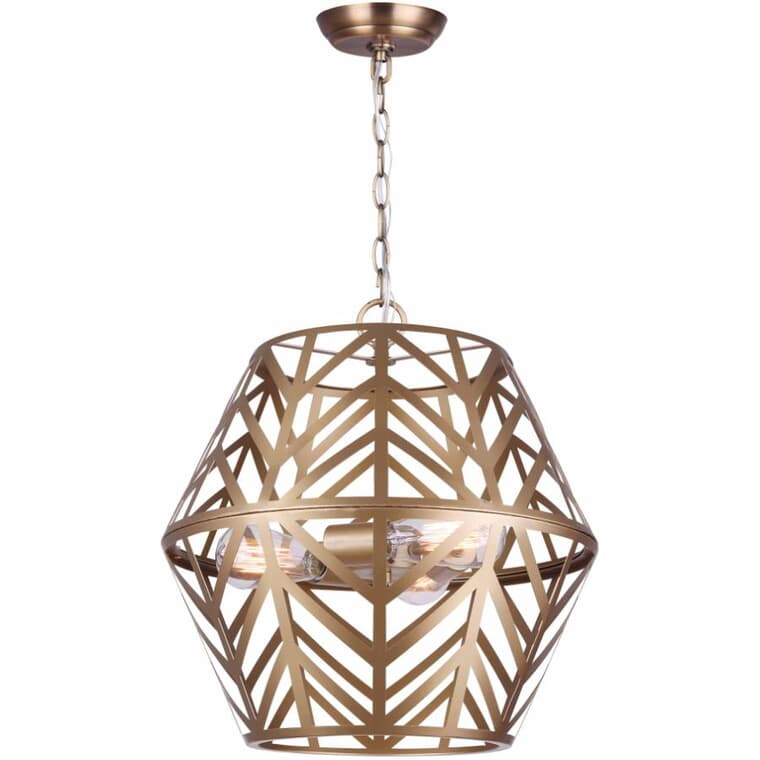 Maud 3 Light Chain Chandelier - Painted Gold