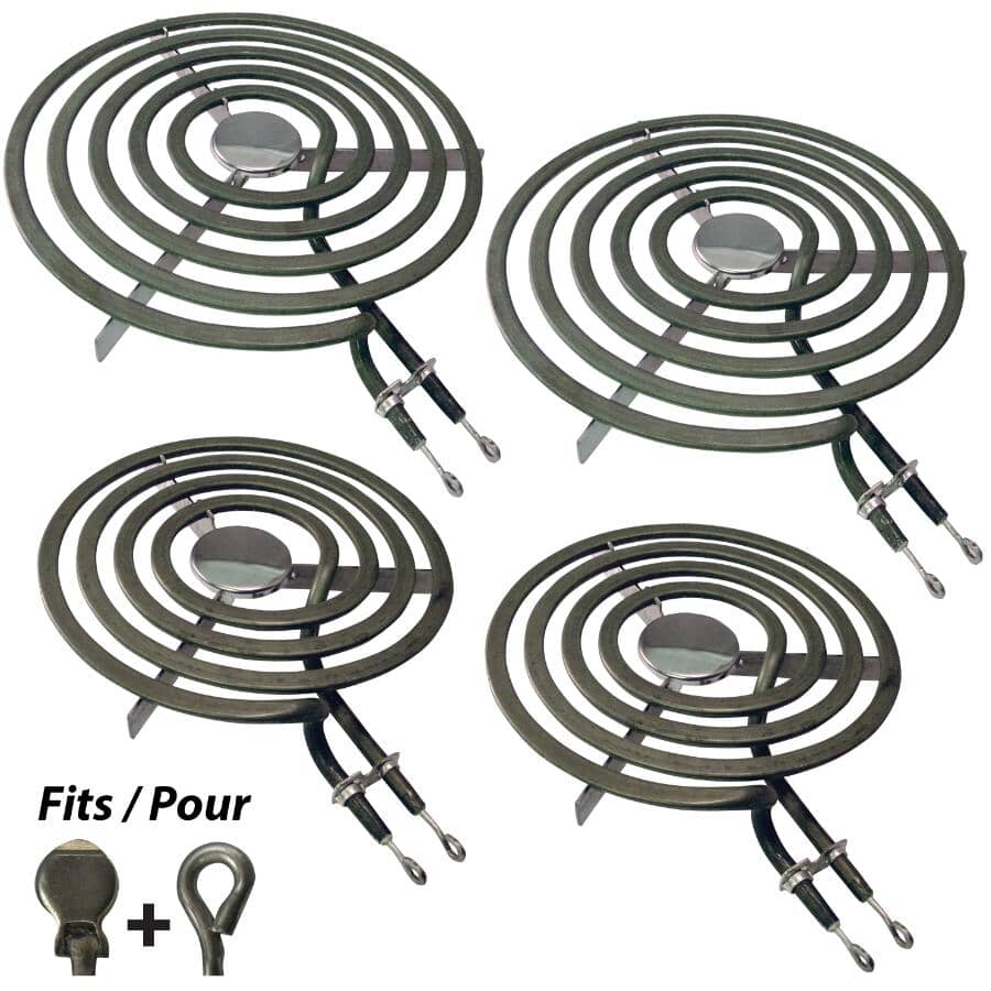 LASER:Stove Top Replacement Burners for Frigidaire & Whirlpool - 4 Pack