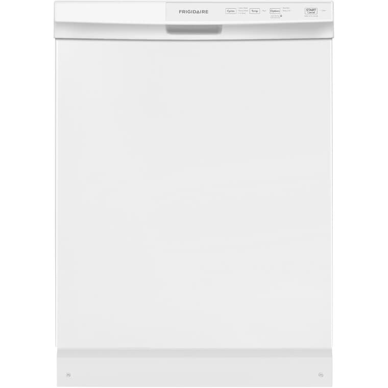 Built-In Tall Tub Dishwasher (FFCD2413UW) - Front Control + White with Plastic Interior, 24"