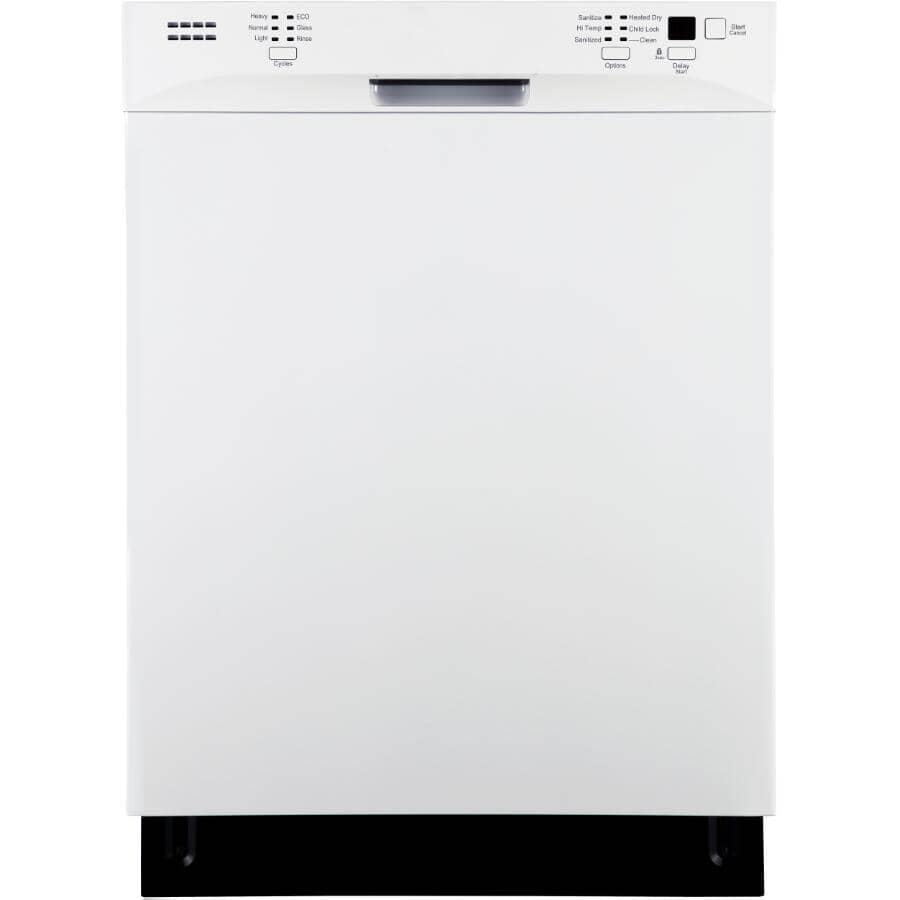 OMNIMAX:24" Built-In Dishwasher (WQP12-6501-W) - with Front Controls, White