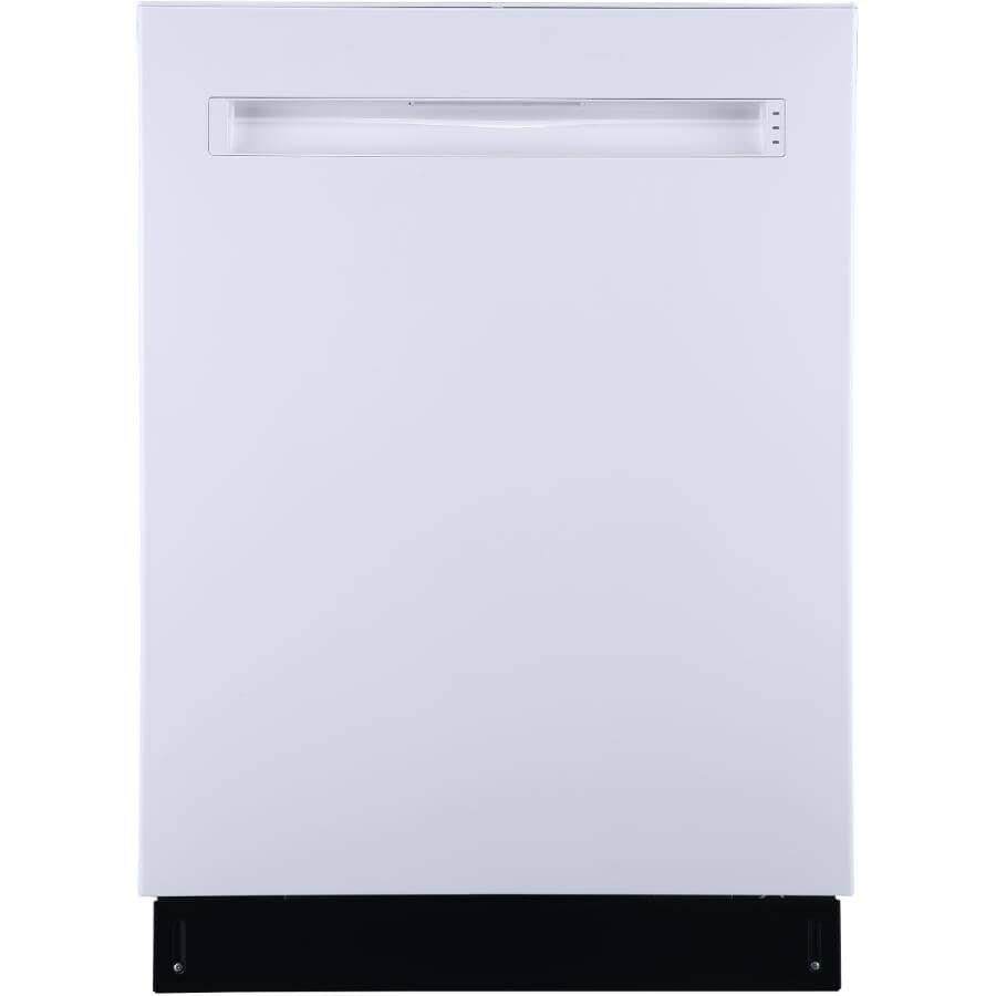 GE PROFILE:24" Built-In Tall Tub Dishwasher (PBP665SGPWW) - Top Control + White with Stainless Steel Interior