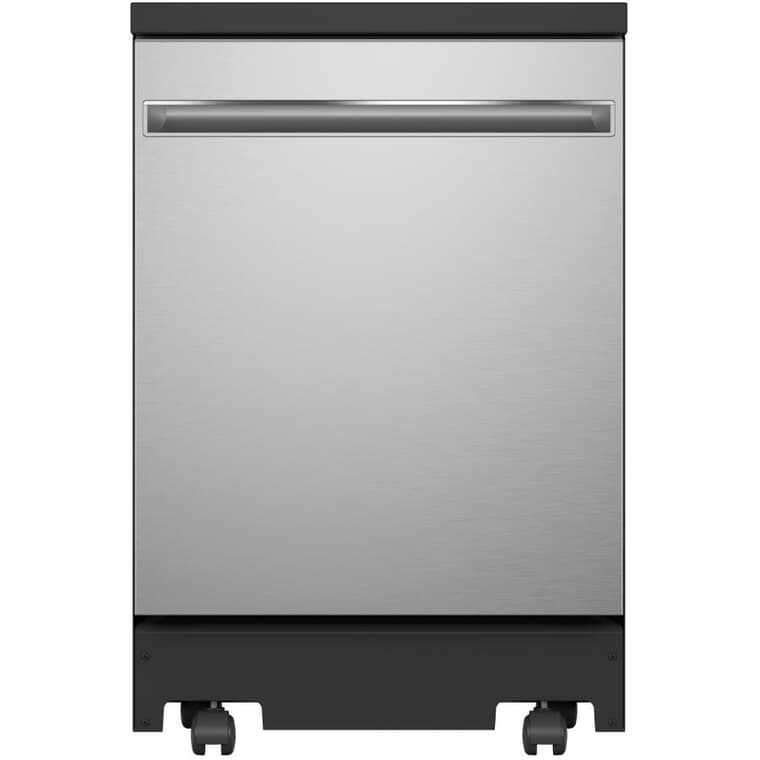 24" Portable Dishwasher (GPT225SSLSS) - Top Control +  Stainless Steel Interior