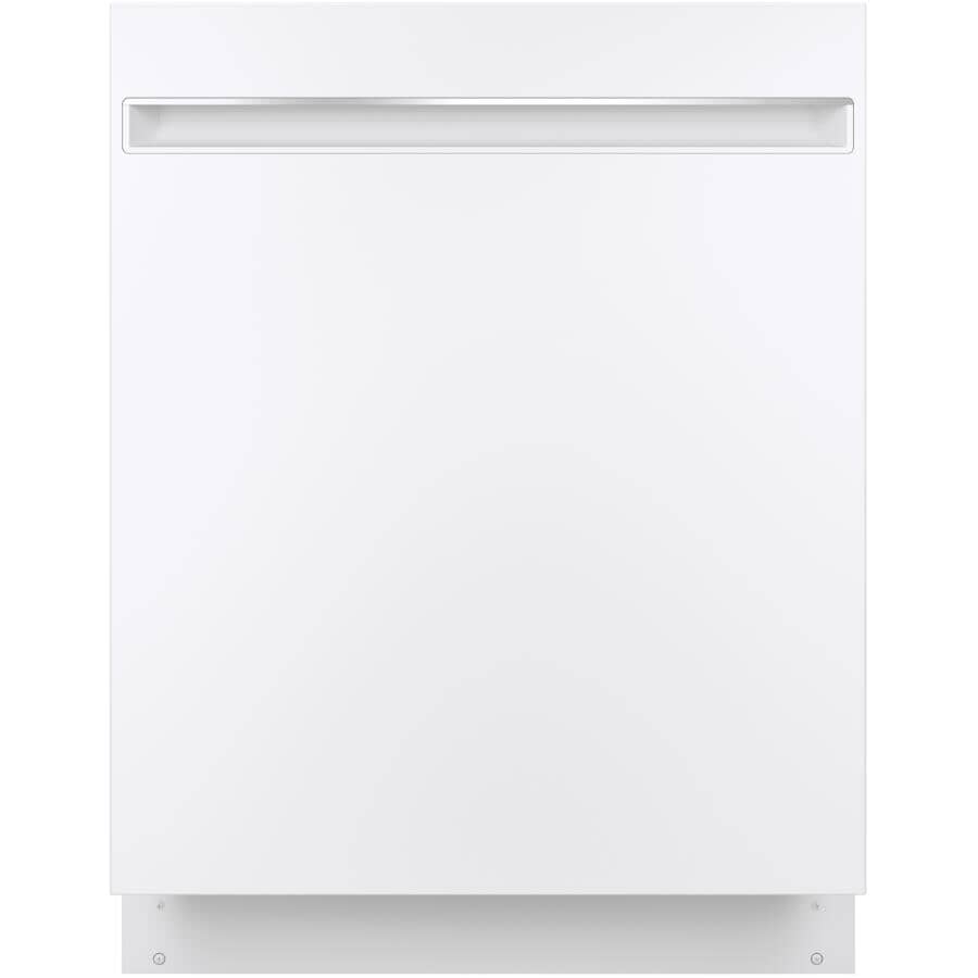 GE:24" Built-In Dishwasher (GDT225SGLWW) - Top Control + White with Stainless Steel Interior