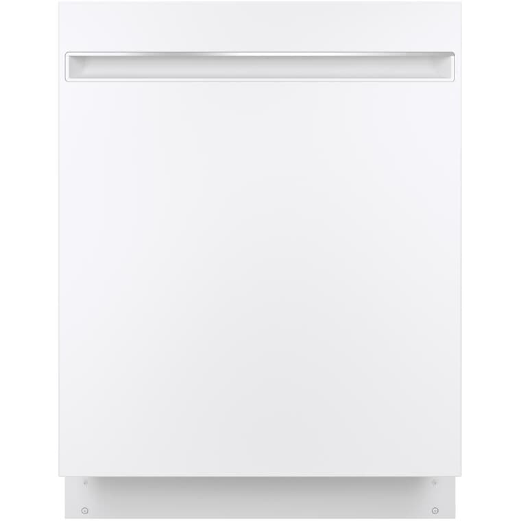 24" Built-In Dishwasher (GDT225SGLWW) - Top Control + White with Stainless Steel Interior