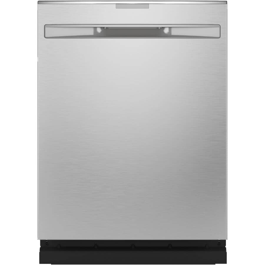 GE:24" Built-In Tall Tub Dishwasher (PDP715SYNFS) - with Top Controls + Third Rack, Stainless Steel with Stainless Steel Interior