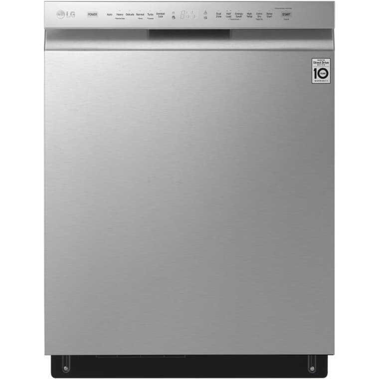 24" Built-In Dishwasher (LDFN4542S) - with Third Rack + Front Control + QuadWash + Stainless Steel
