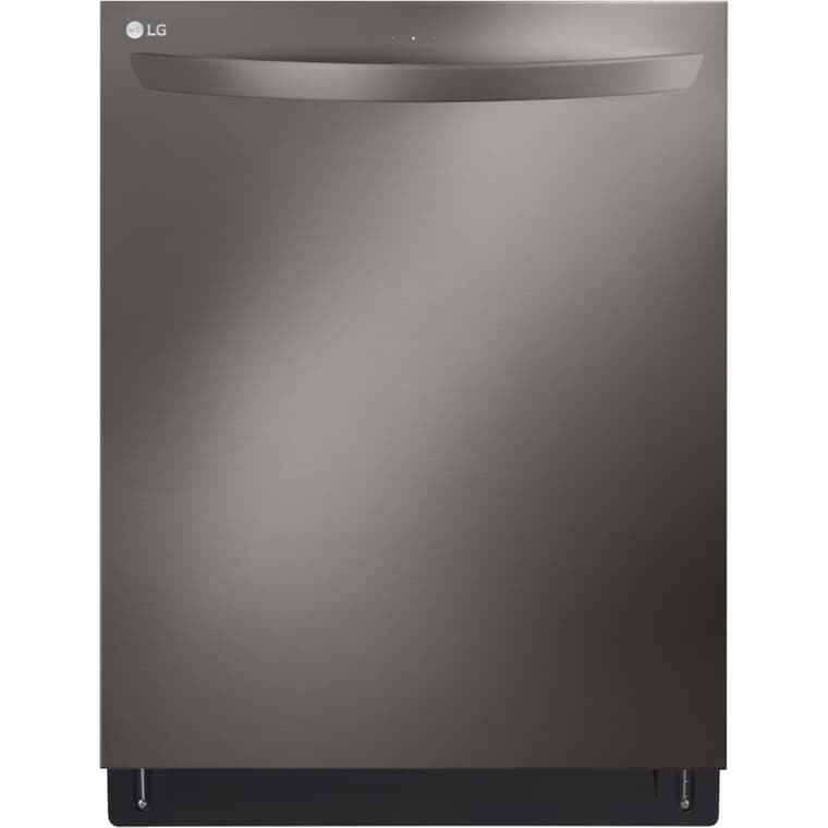 Lave-vaisselle intelligent encastrable de 24 po (LDTH7972D), avec commandes sur le dessus et lavage/séchage en 1 heure, acier inoxydable noir