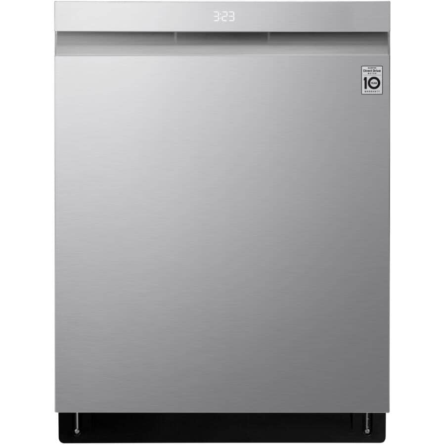 LG:24" Smart Built-In Dishwasher (LDPS6762S) - with Top Controls + QuadWashPro, Stainless Steel