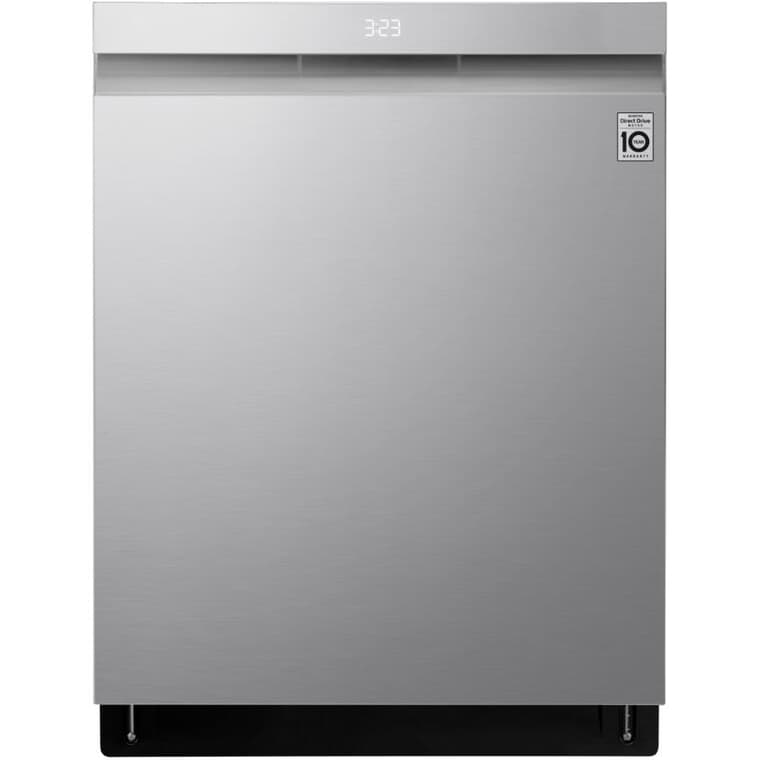 24" Smart Built-In Dishwasher (LDPS6762S) - with Top Controls + QuadWashPro, Stainless Steel