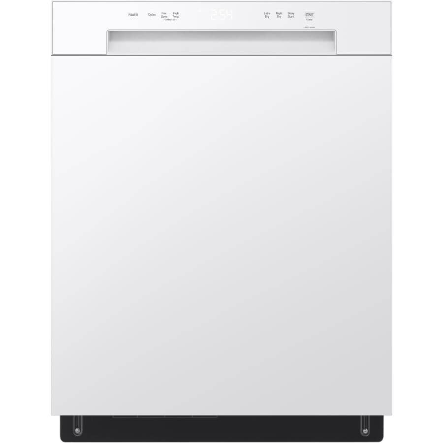 LG:24" Built-In Dishwasher (LDFC2423W) - with Front Controls + Dynamic Dry, White