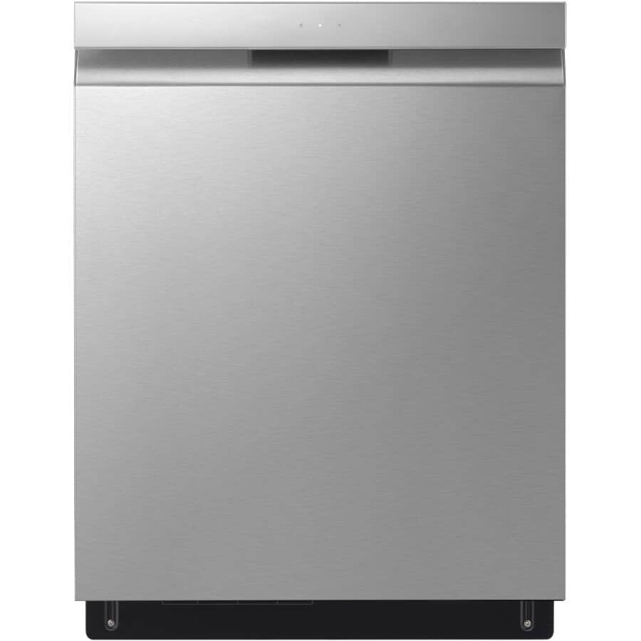 LG:24" Built-In Dishwasher (LDPN454HT) - with Top Controls + QuadWash + Dynamic Dry, Stainless Steel