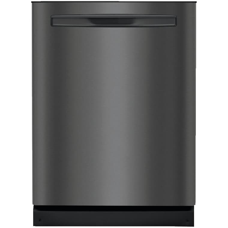 Built-In Dishwasher (FGIP2468UD) - Top Control + Smudge-Proof Black Stainless Steel with Plastic Interior, 24"