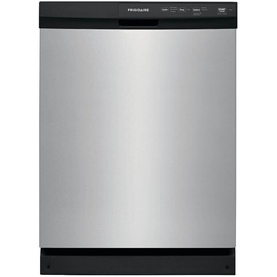 FRIGIDAIRE:Built-In Tall Tub Dishwasher (FFCD2413US) - Front Control + Stainless Steel with Plastic Interior, 24"