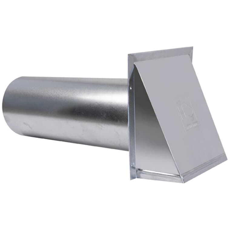 4" Aluminum Vent Hood, with Tailpiece