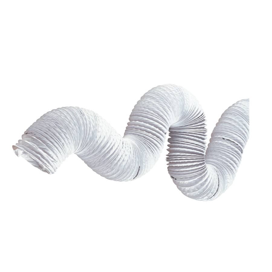thumbnail image 2 of Dundas Jafine FD420ZW White Vinyl Duct - 4x20 Foot Flexible Ventilation Duct For Bathroom Fans 2 of 12