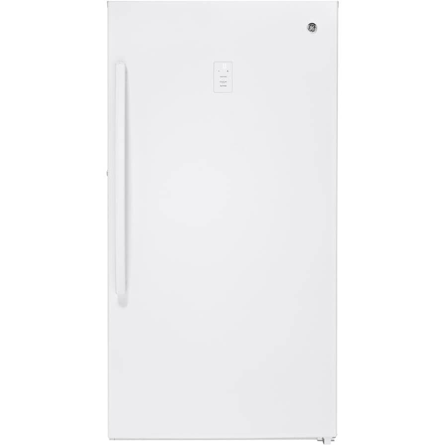 GE:17.3 cu. ft. Vertical Freezer (FUF17SMRWW) - Frost Free,  White