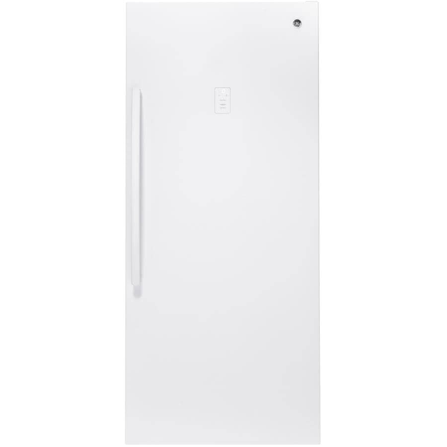 GE:21.3 cu. ft. Vertical Freezer (FUF21SMRWW) - Frost Free,  White