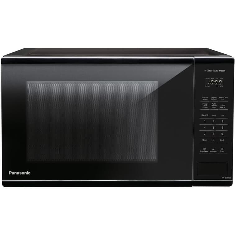 Genius Countertop Microwave Oven (NNSG676B) - Black, 1100W, 1.3 cu. ft.
