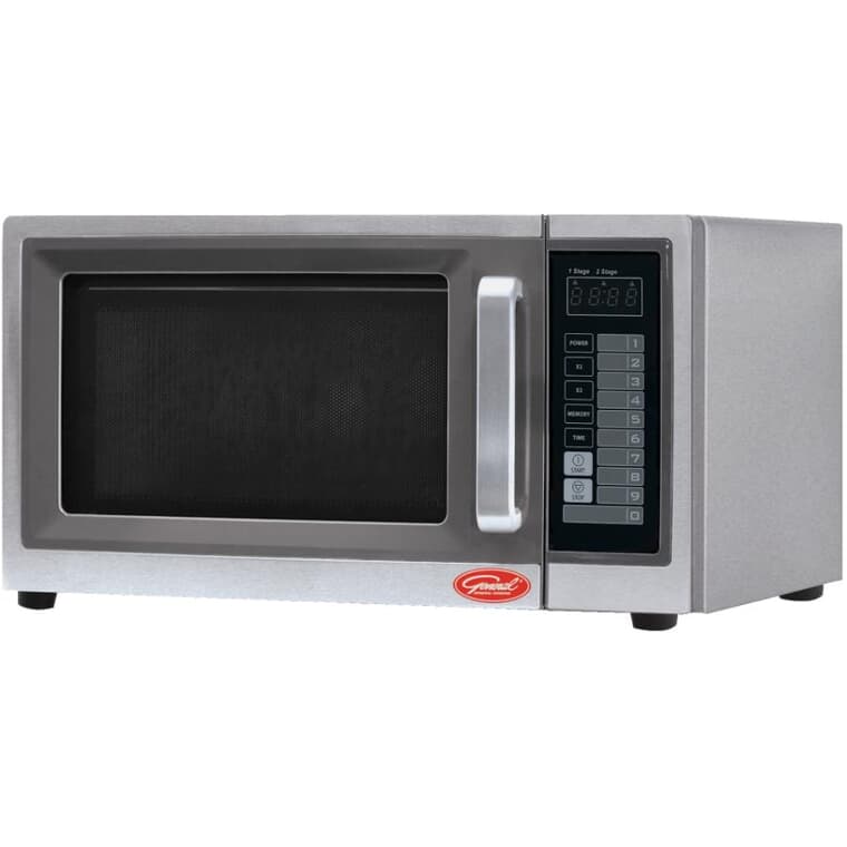 Digital Commercial Countertop Microwave Oven (GEW1000E) - Stainless Steel, 1000W, 1.0 cu. ft.
