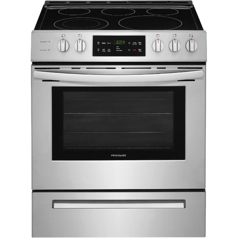 30" 5.0 cu. ft. Freestanding Smooth Top Electric Range (CFEH3054US) - Self-Cleaning, Stainless Steel