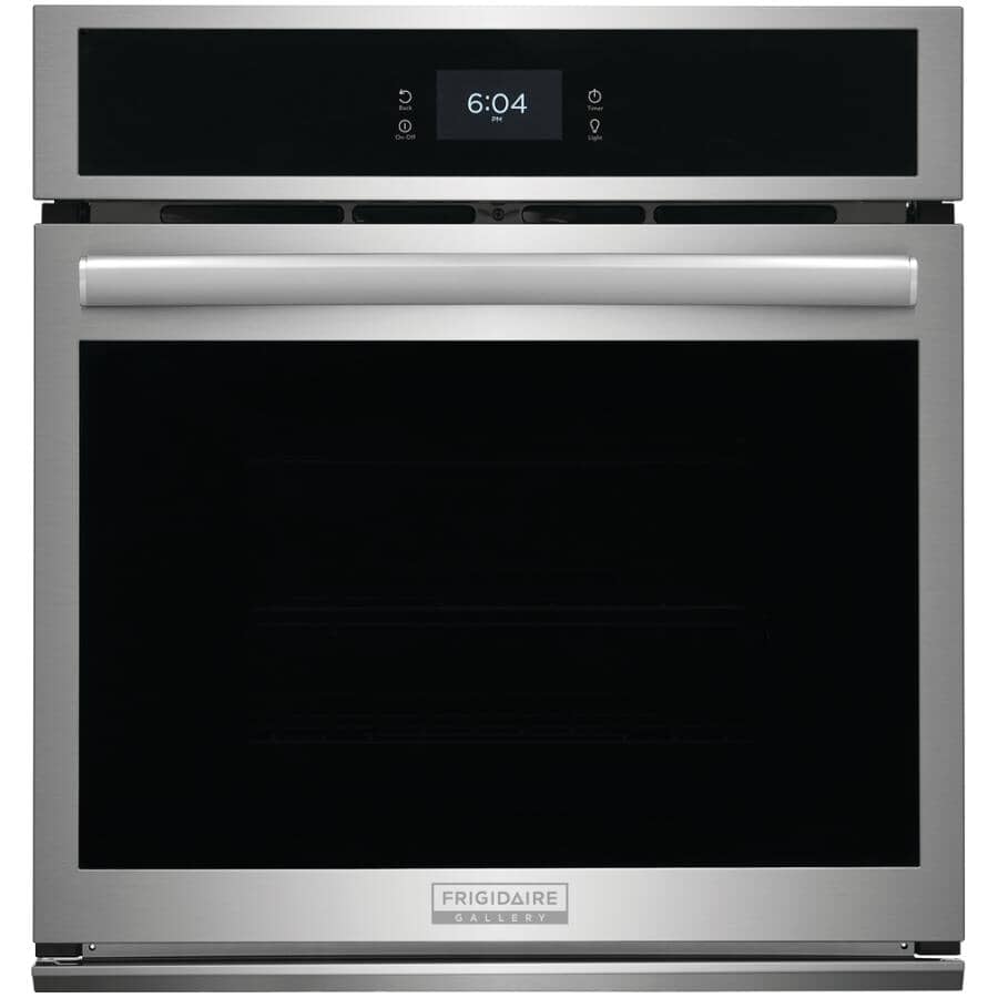 FRIGIDAIRE GALLERY:27" 3.8 cu. ft. Single Total Convection Wall Oven (GCWS2767AF) - with Air Fry, Smudge Proof Stainless Steel