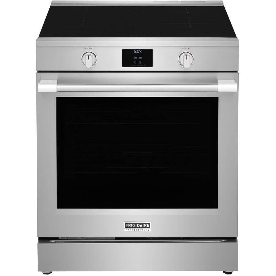 FRIGIDAIRE PROFESSIONAL:30" 6.2 cu. ft. Front Control Air Fry Slide-In Induction Range (PCFI308CAF) - Smudge-Proof Stainless Steel