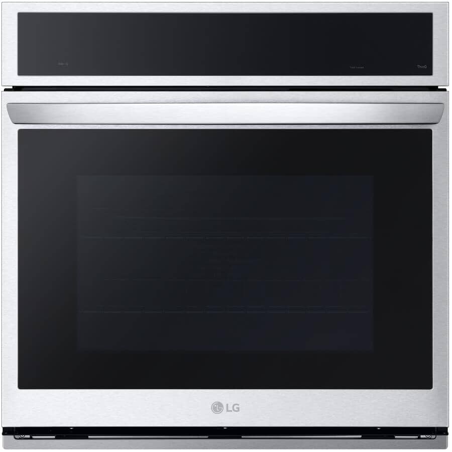 LG:30" 4.7 cu. ft. Smart Single Convection Wall Oven (WSEP4727F) - with InstaView, Stainless Steel