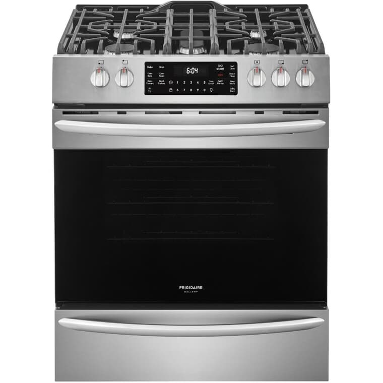 30" 5.6 cu. ft. Freestanding Convection Gas Range (FGGH3047VF) - with Air Fry, Stainless Steel