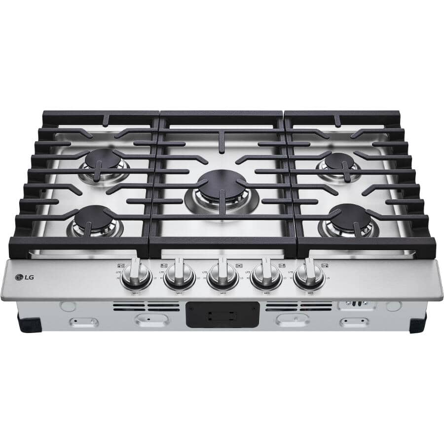 LG:30" Built-In Gas Cooktop (CBGJ3023S) -  with UltraHeat, Stainless Steel