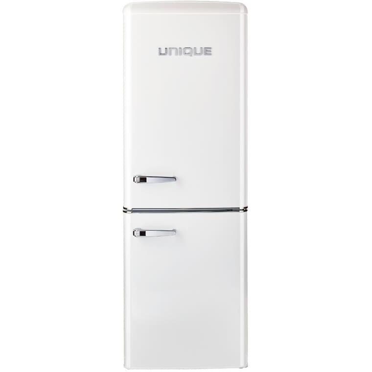 Réfrigérateur à congélateur inférieur de style rétro classique (UGP-215L W AC), blanc, 7 pi3
