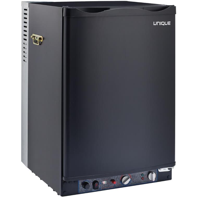 Réfrigérateur portatif au propane à 3 sources d'alimentation (UGP-3 SM B), noir, 3,4 pi3