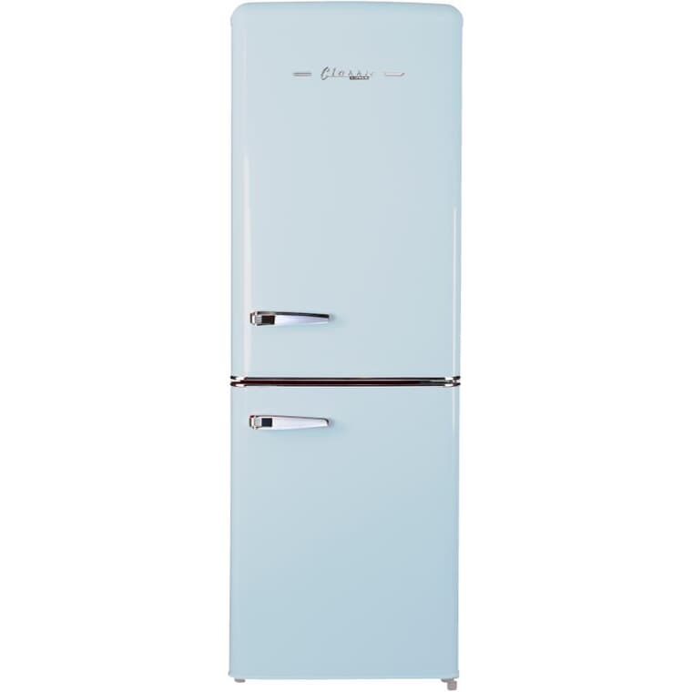 21.6" 7 cu. ft. Classic Retro Bottom Freezer Refrigerator (UGP-215L LB AC) - Powder Blue