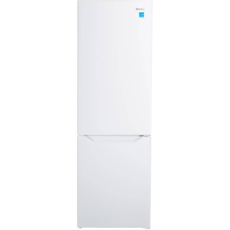 DANBY:24" 10.3 cu. ft. Compact Bottom Freezer Refrigerator (DBMF100B1WDB) - White