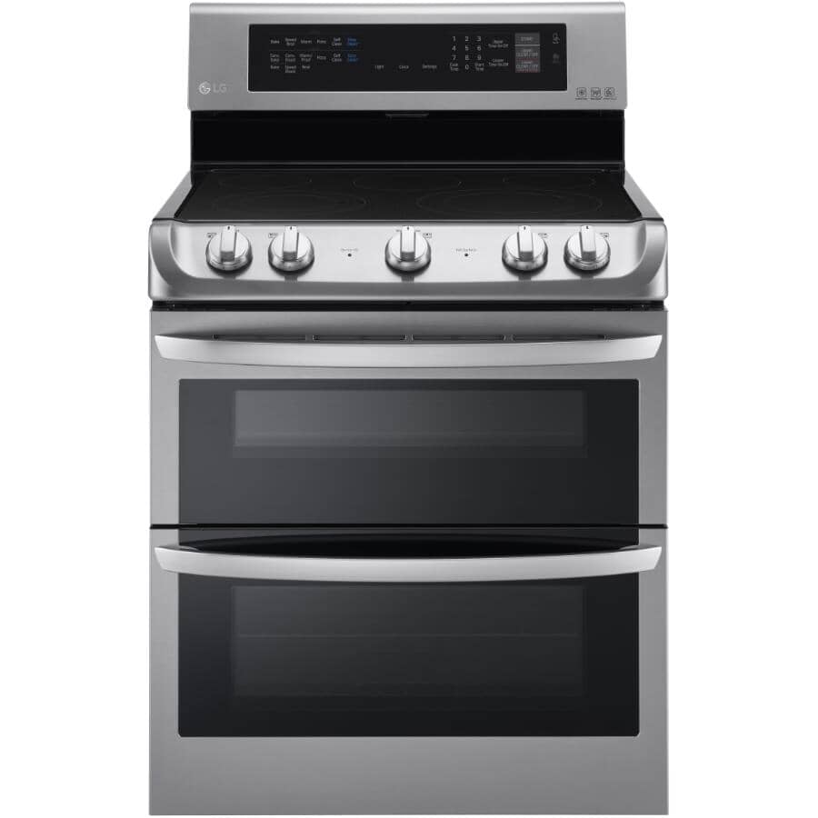LG:7.3 cu. ft. Stainless Steel Electric Double Oven Range with ProBake Convection and EasyClean (LDE5415ST)