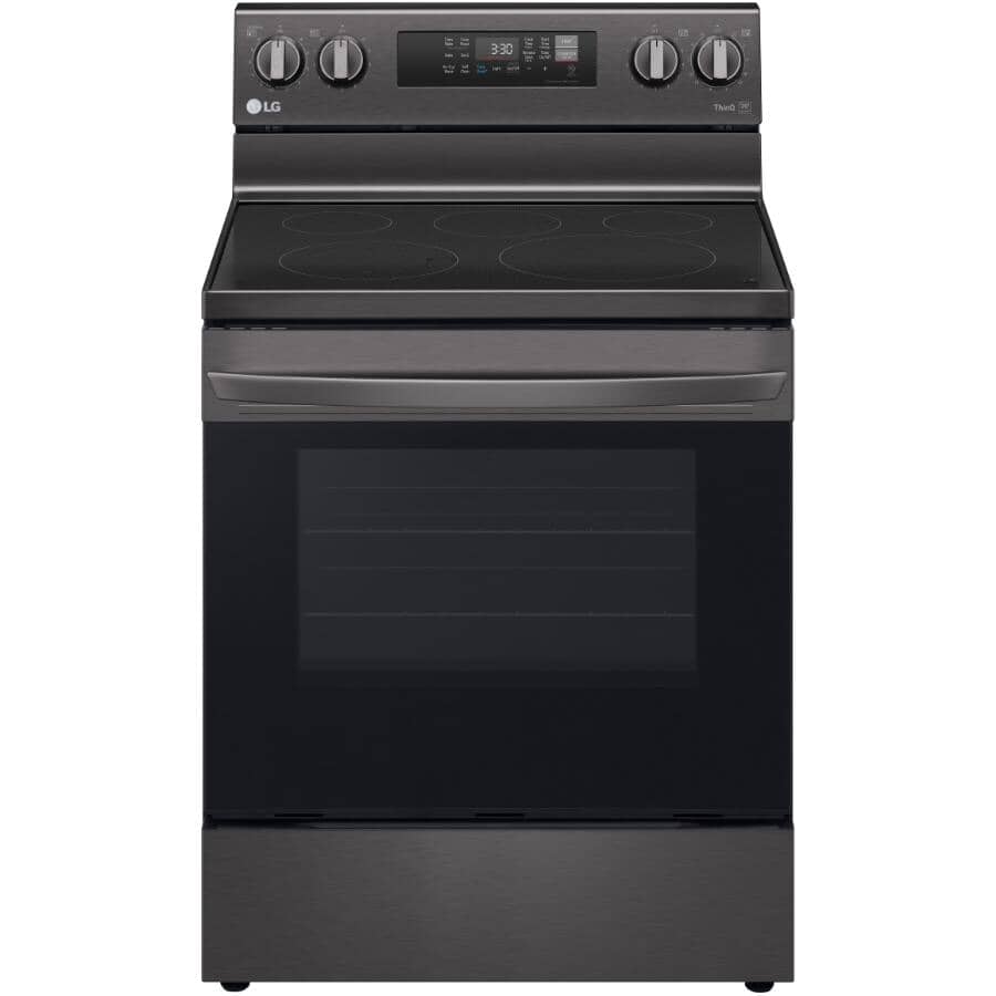 LG:6.3 cu. ft. Smart Stainless Steel Electric Oven Range with Air Fry and EasyClean (LREL6323D)