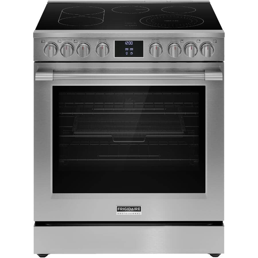FRIGIDAIRE PROFESSIONAL:30" 6.2 cu. ft. Freestanding Smooth Top Electric Range (PCFE308CAF) - with Total Convection, Smudge Proof Stainless Steel
