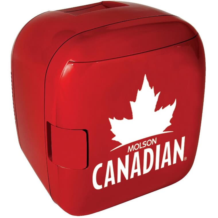 Mini réfrigérateur et réchauffeur Molson Canadian à 12 canettes, rouge