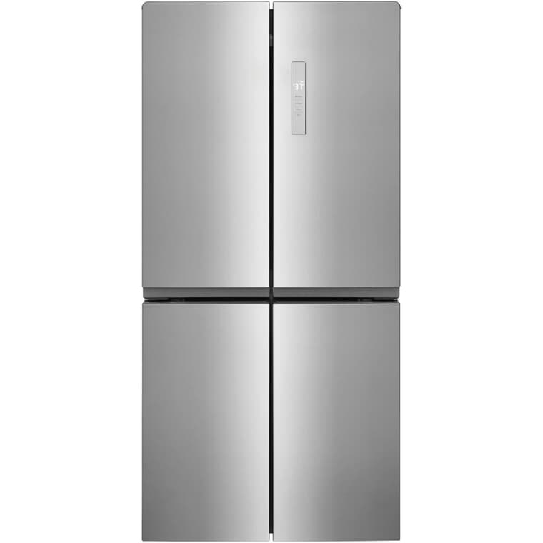 33" 17.4 cu. ft. Four Door Bottom Freezer Refrigerator (FRQG1721AV) - Stainless Steel