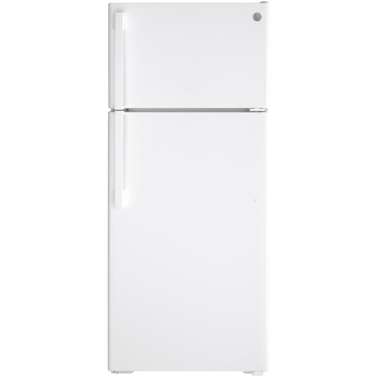 28" 17.5 cu. ft. Top Freezer Refrigerator (GTE18DTNRWW) - White