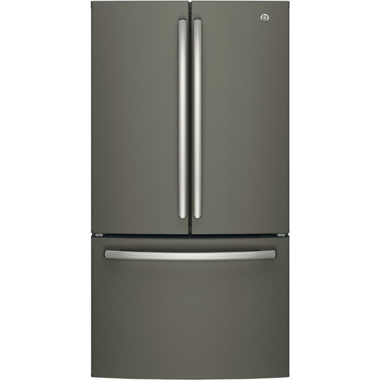 36" 27 cu. ft. French Door Bottom Freezer Refrigerator (GNE27JMMES) - Slate
