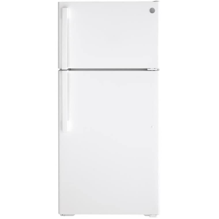 28" 15.6 cu. ft. Top Freezer Refrigerator (GTE16DTNRWW) - White