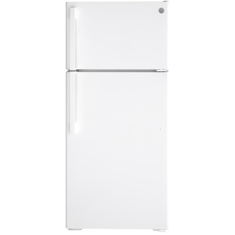 28" 16.6 cu. ft. Top Freezer Refrigerator (GTE17DTNRWW) - White