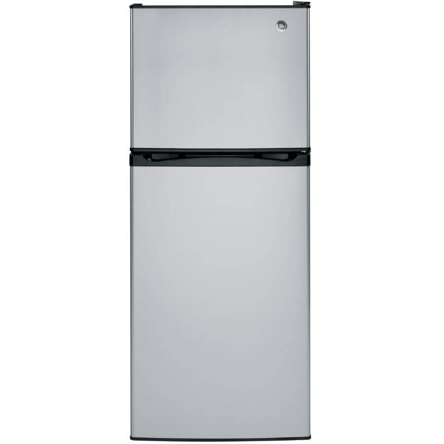GE:24" 11.55 cu. ft. Top Freezer Refrigerator (GPE12FSKSB) - Stainless Steel