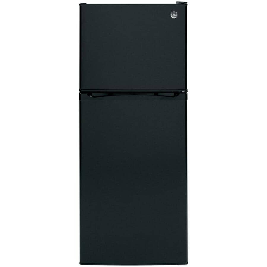 GE:24" 11.55 cu. ft. Top Freezer Refrigerator (GPE12FGKBB) - Black