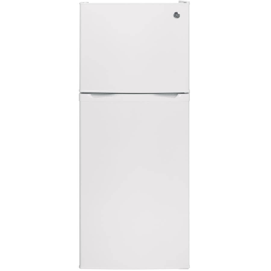 GE:24" 11.55 cu. ft. Top Freezer Refrigerator (GPE12FGKWW) - White