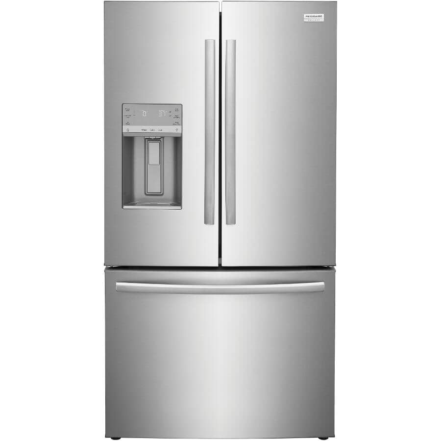 FRIGIDAIRE GALLERY:36" 27.8 cu. ft. French Door Bottom Freezer Refrigerator (GRFS2853AF) - Stainless Steel