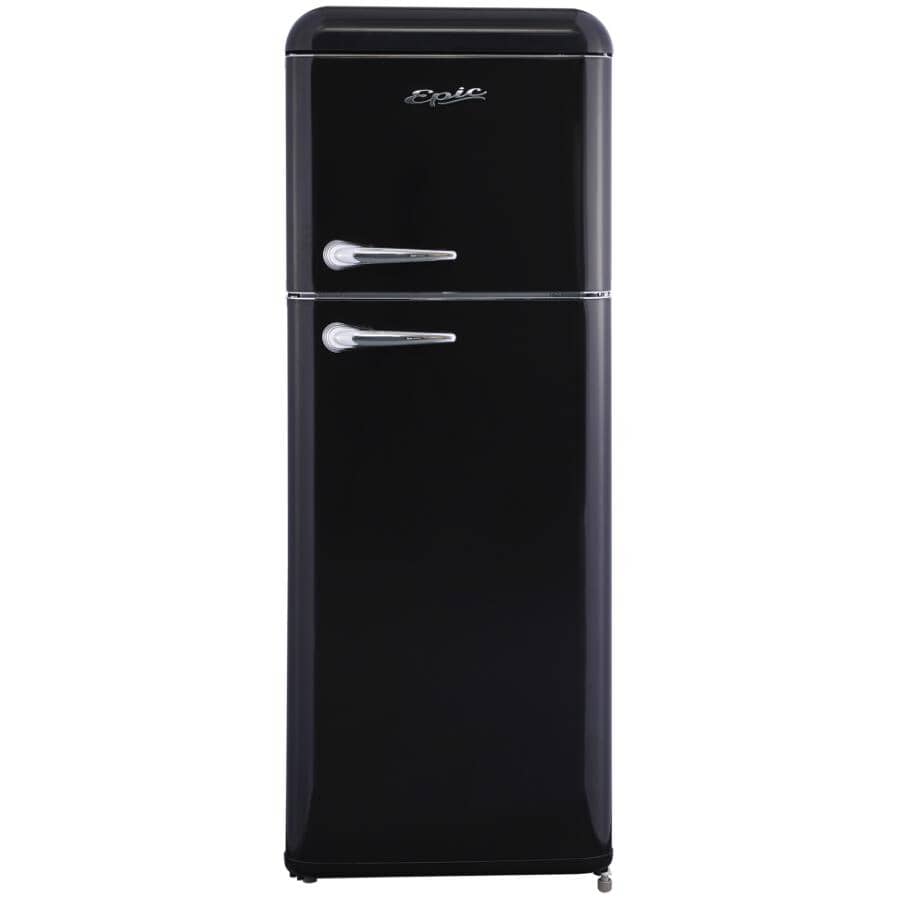 EPIC:22" 7.5 cu. ft. Retro Top Freezer Refrigerator (ERR82BL-1) - Black