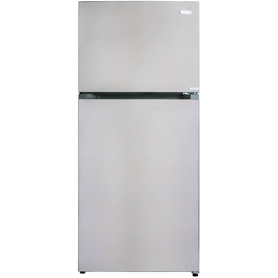 MARATHON:18 cu. ft. Top Freezer Refrigerator (MFF184SS) - Frost Free, Stainless Steel